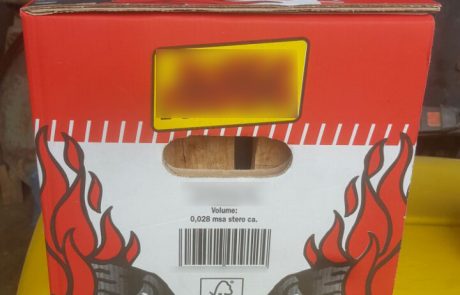 firewood box red